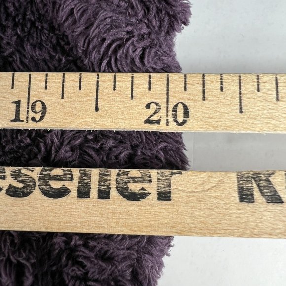 The North Face Fuzzy Fleece Osito Full Zip Jacket Womens Small Purple Mock Neck - Picture 15 of 16